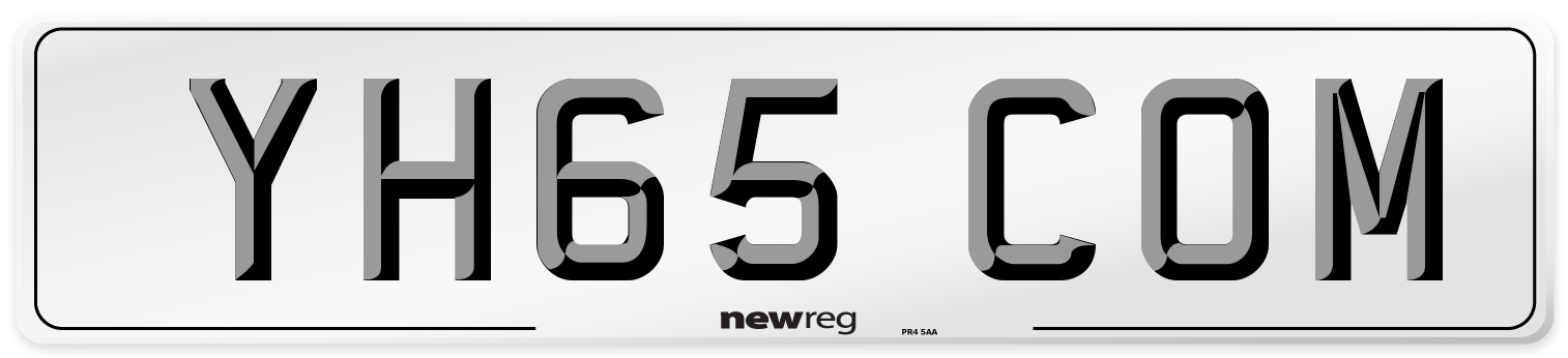 YH65 COM Number Plate from New Reg